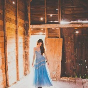 Vintage 1940’s Cinderella Blue Prom Dress